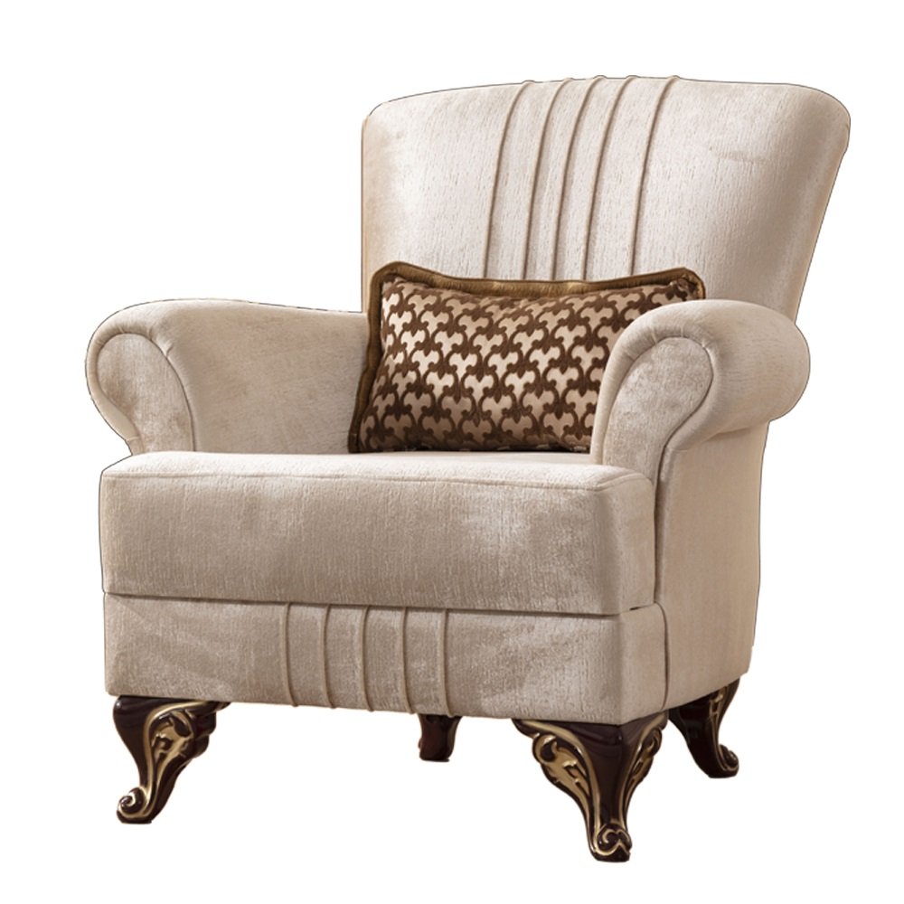 Galaxy Home Carmen Chair in Beige - galleria furniture outlet