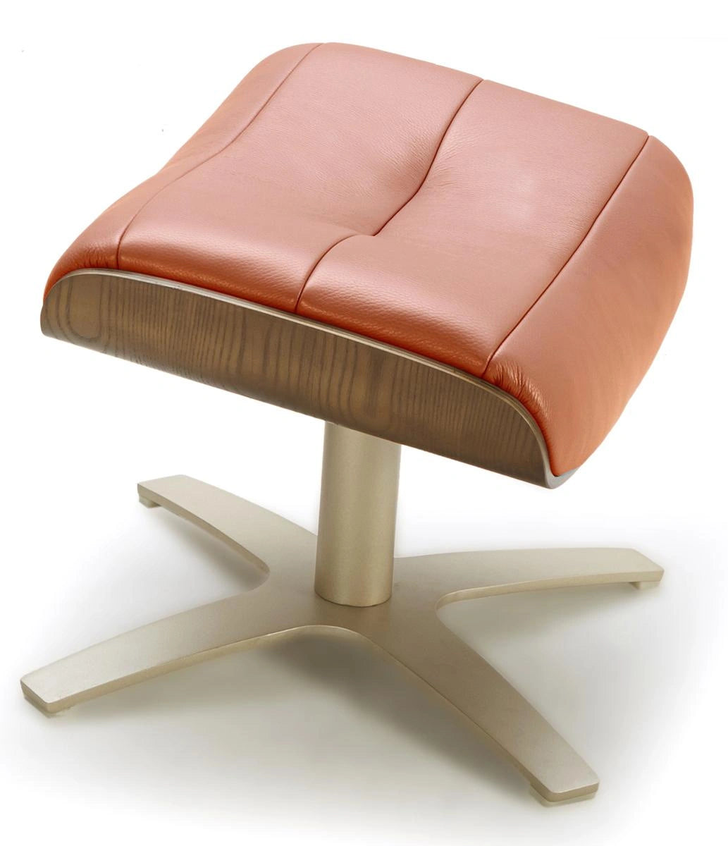 J&M Furniture Karma Ottoman in Pumpkin