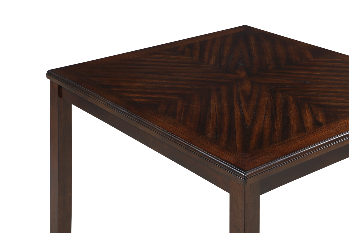 GIA 5PC 42" SQUARE COUNTER TABLE & 4 CHAIRS-CHERRY