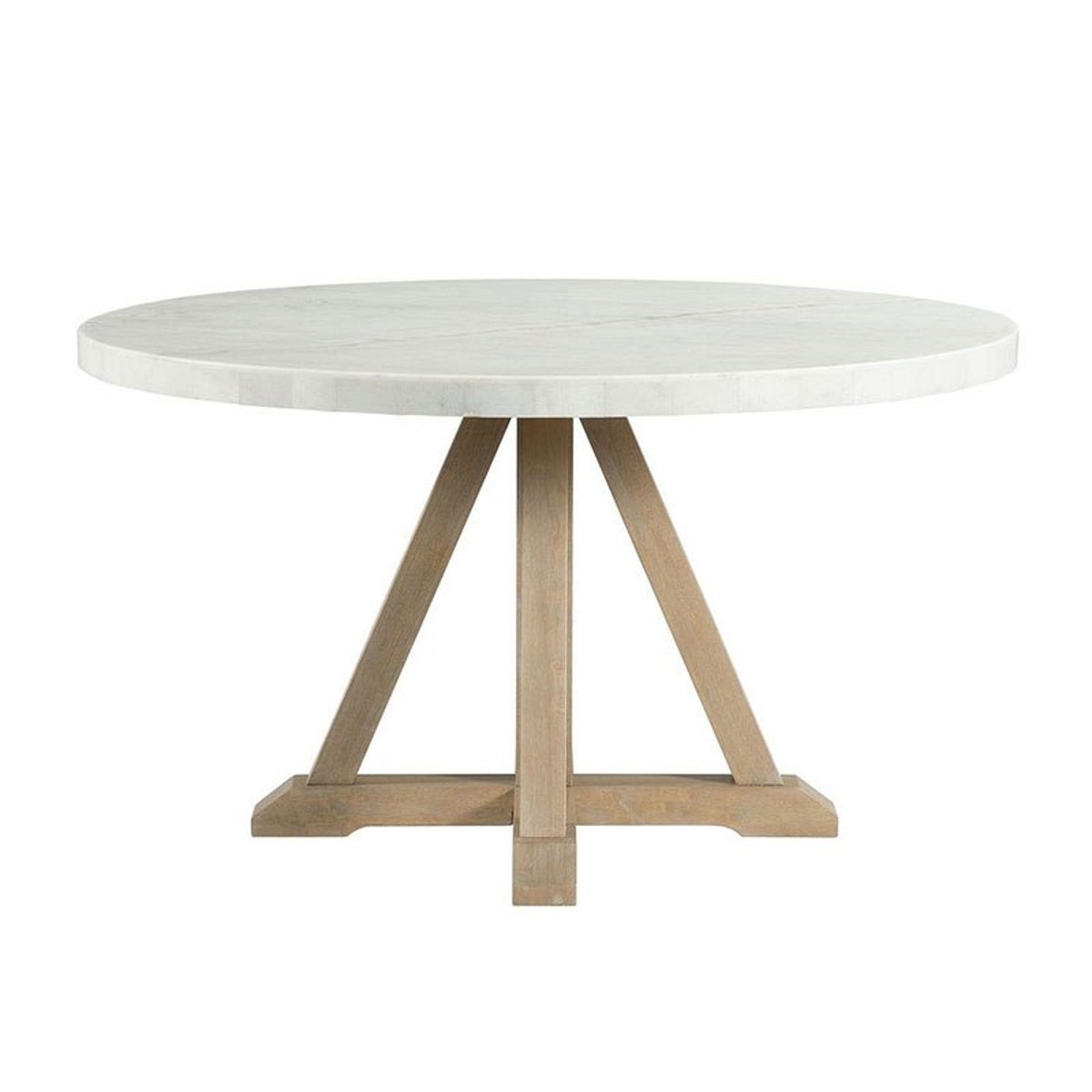Elements International Lakeview Round Dining Table in Natural image
