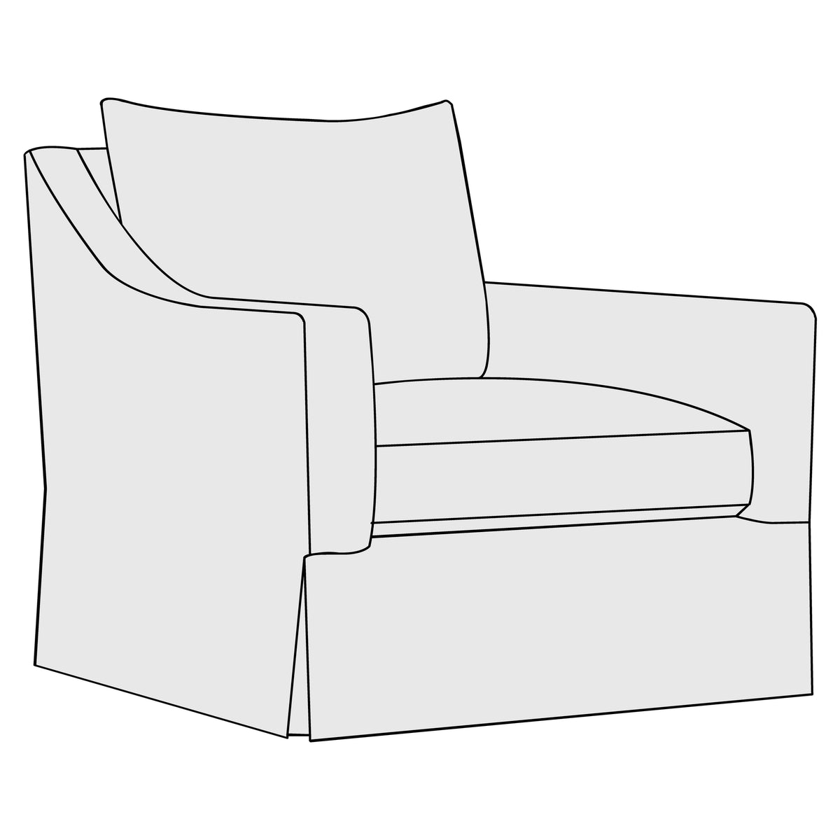 Grace Fabric Swivel Chair