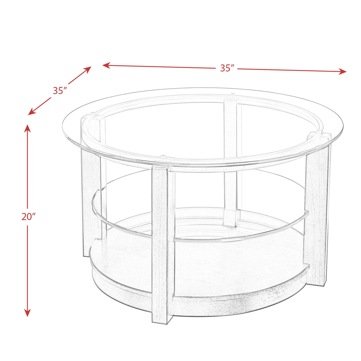 Elsa 2PC Occasional Table Set-Coffee Table & End Table
