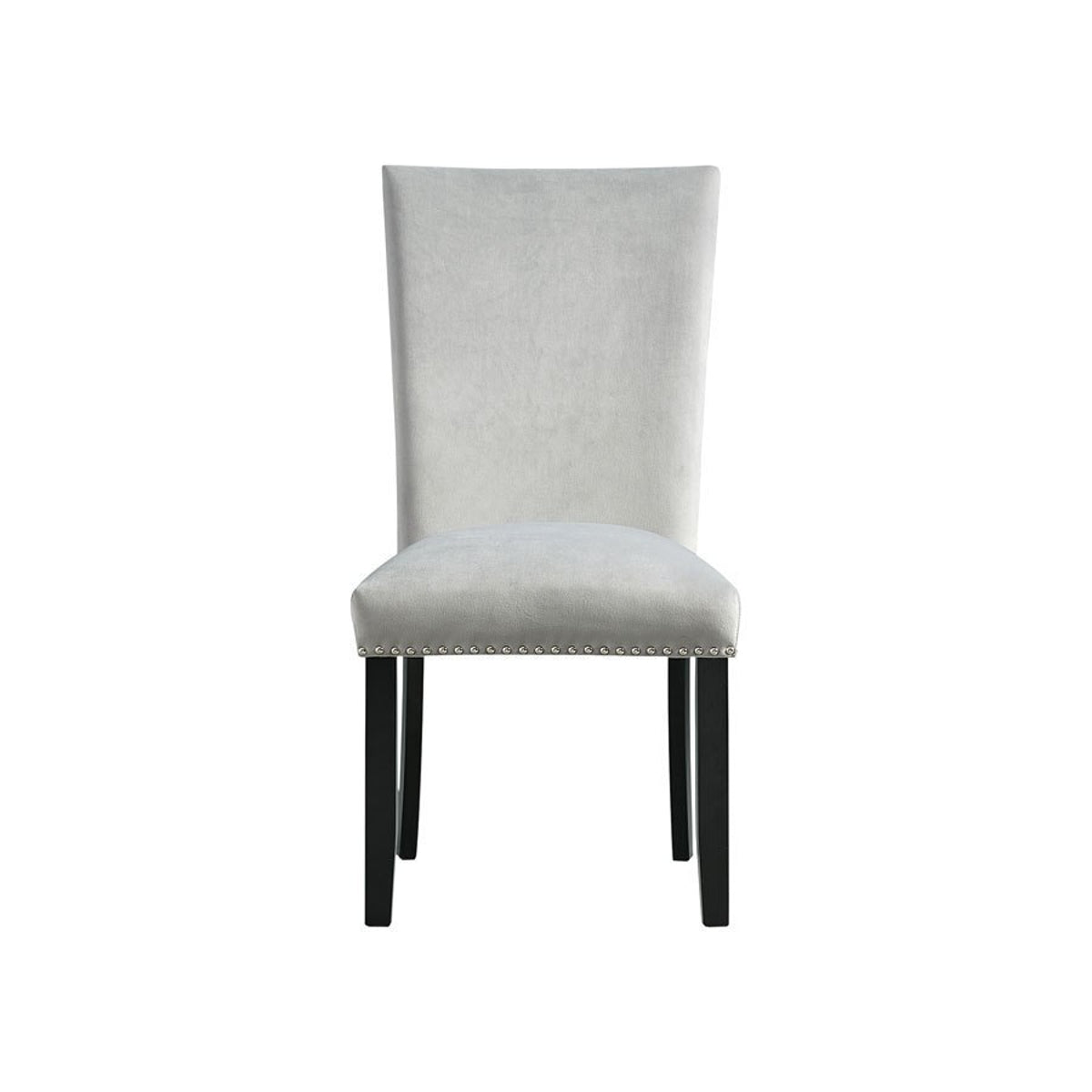 Elements International Francesca Side Chair (Set of 2) in Grey