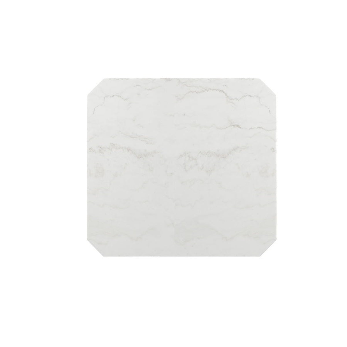 Elements International Francesca Counter Height Dining Table in White and Black