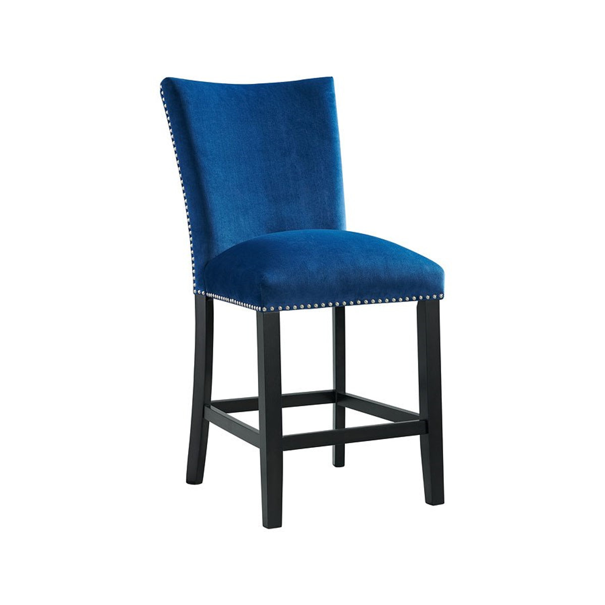 Elements International Francesca Counter Height Side Chair (Set of 2) in Blue