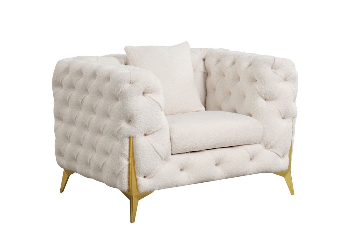 Galaxy Home Contempo Chair in Beige