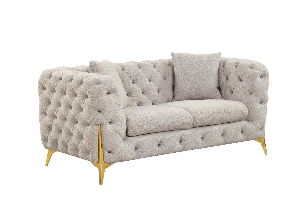 Galaxy Home Contempo Loveseat in Grey