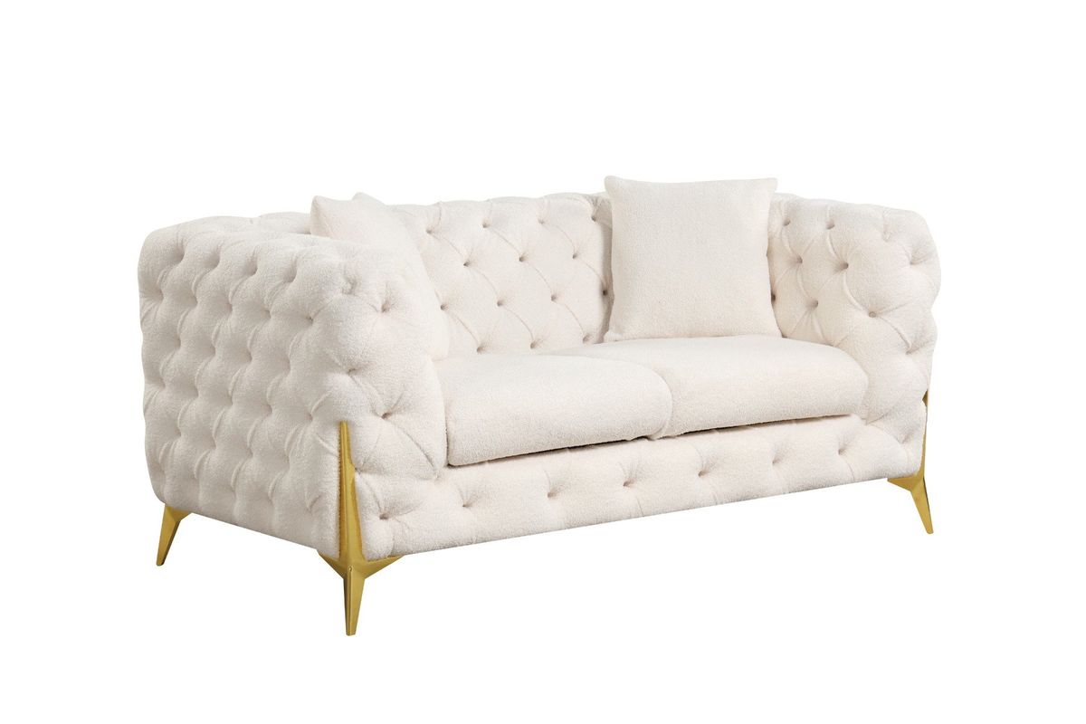 Galaxy Home Contempo Loveseat in Beige