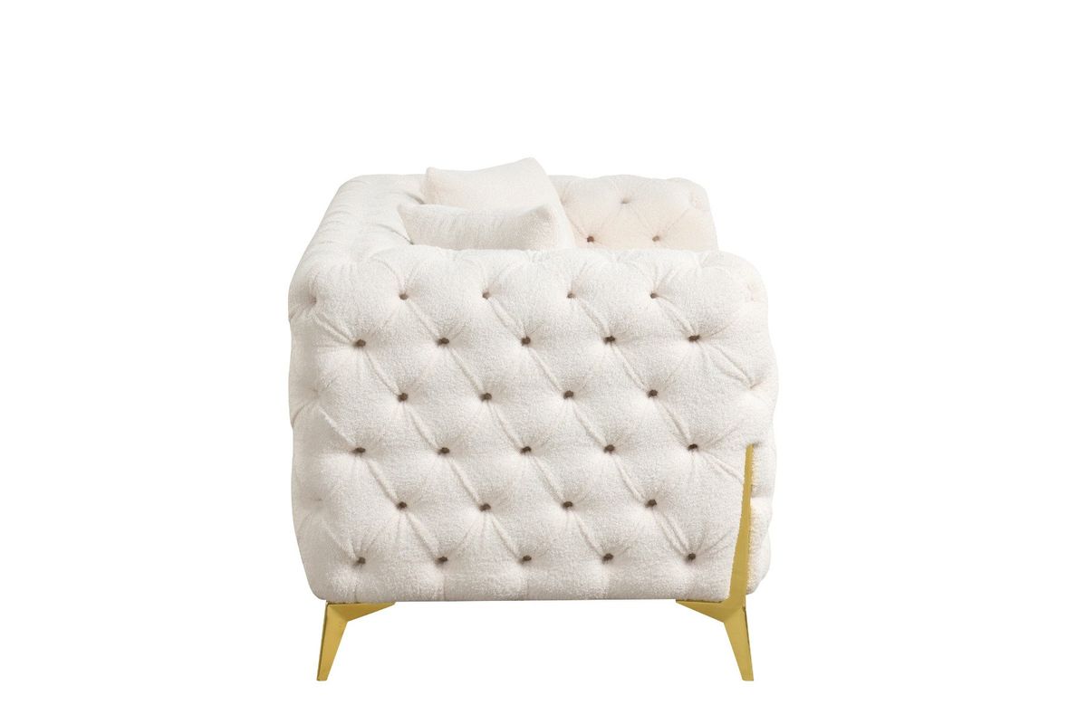 Galaxy Home Contempo Loveseat in Beige - galleria furniture outlet