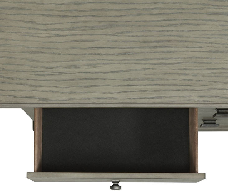 Elements International Crawford 7 Drawer Dresser in Gray