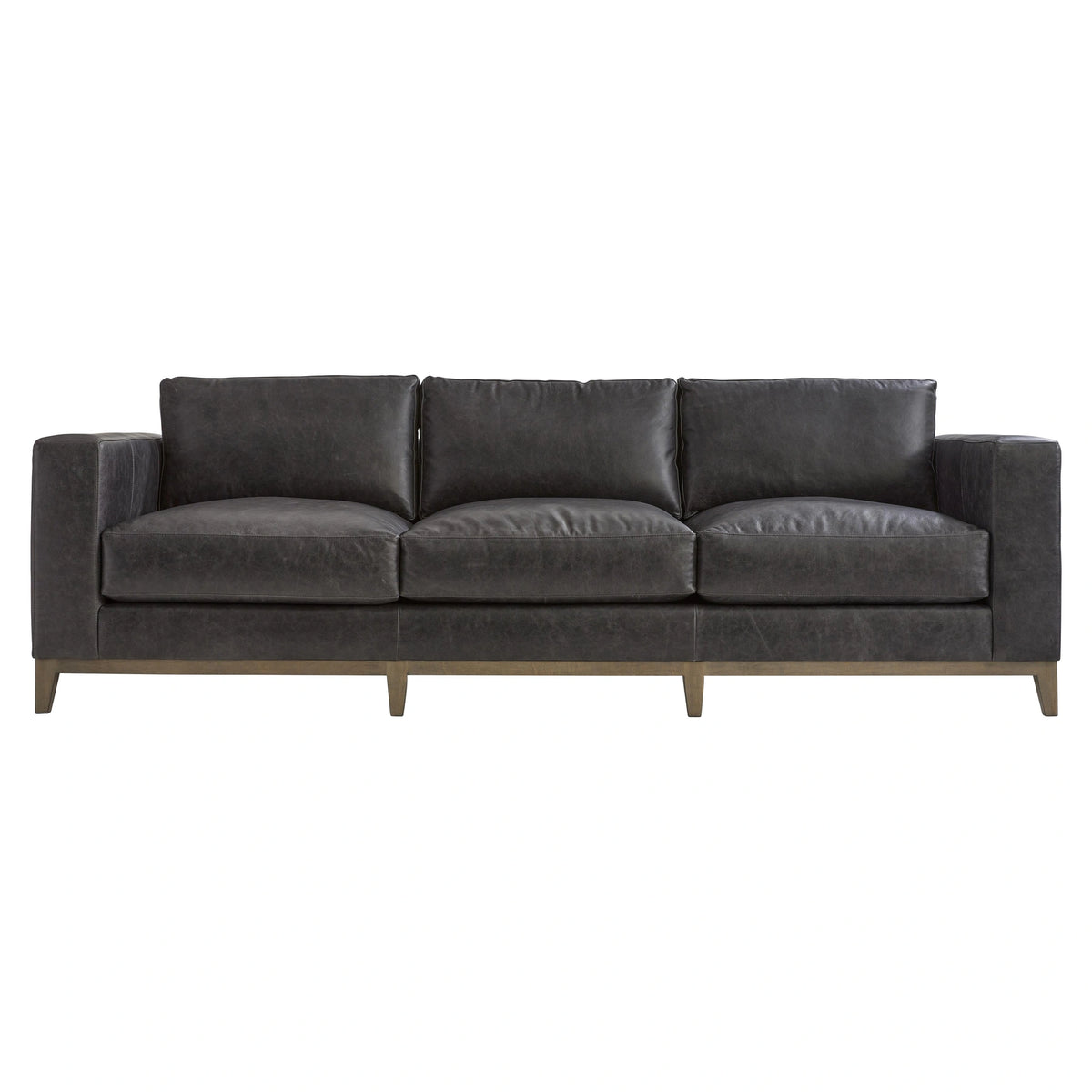 Noel Leather Sofa Without Pillows