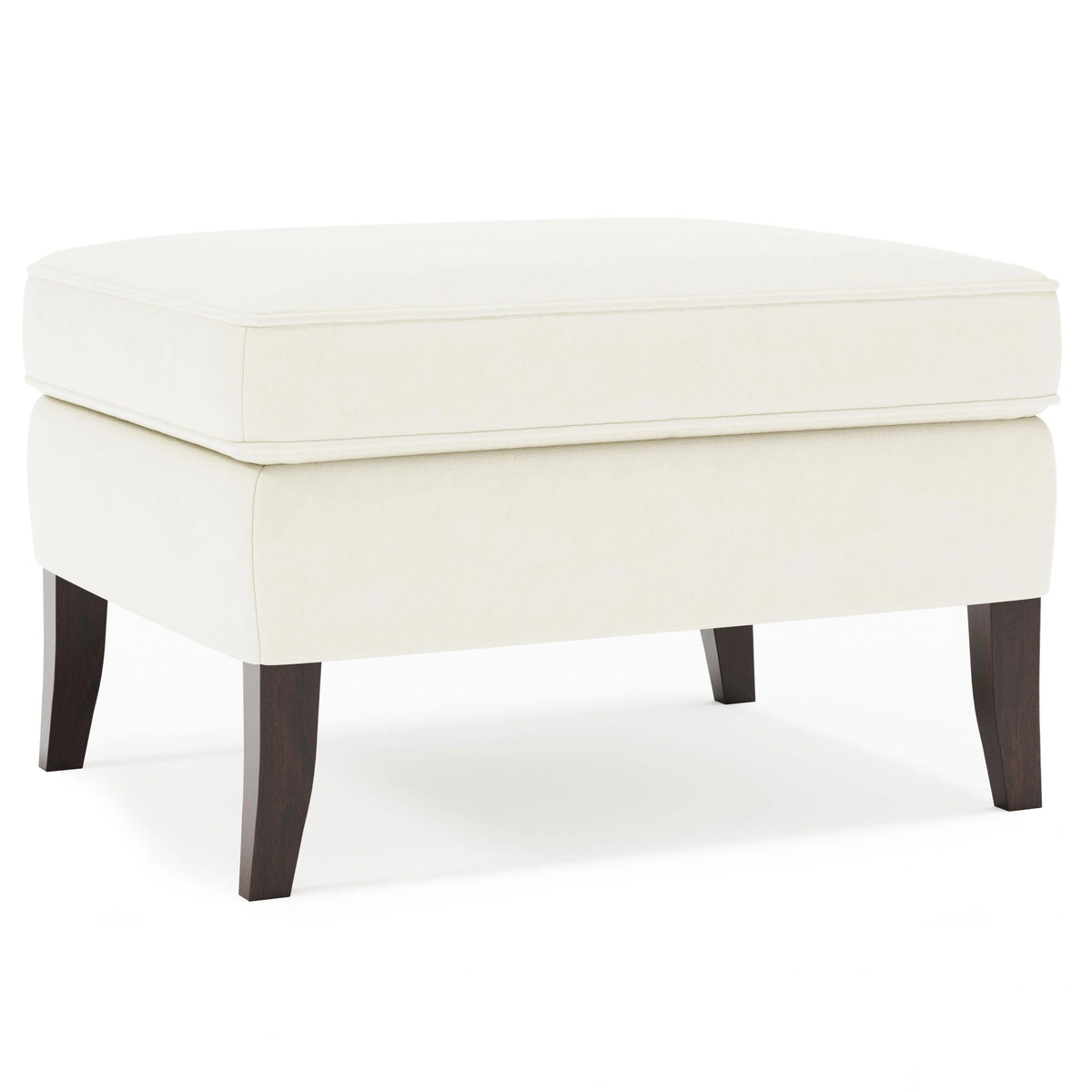 Kingston Leather Ottoman Without Nails