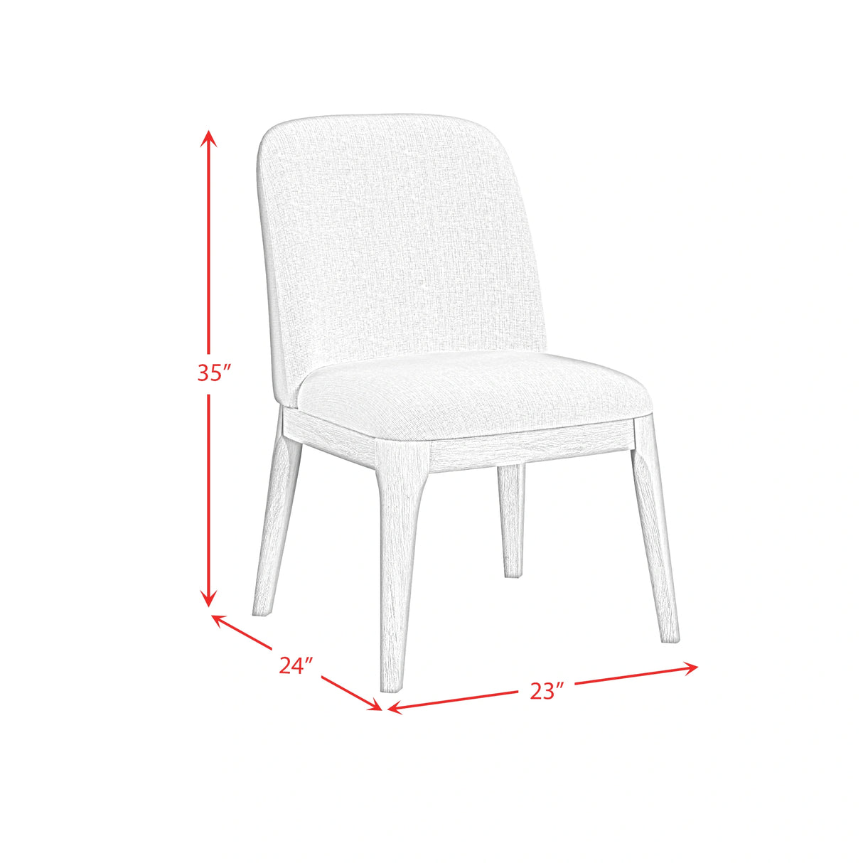 Rosalie Dining Side Chair in (2 Per Carton)