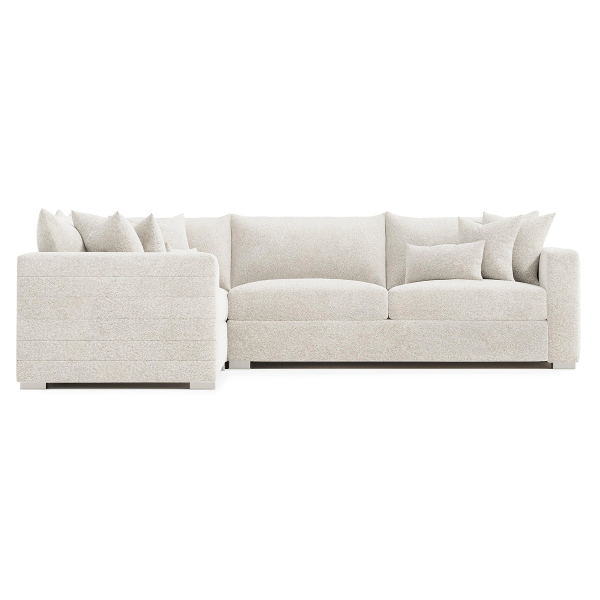 Helena Fabric Sectional Metal Foot