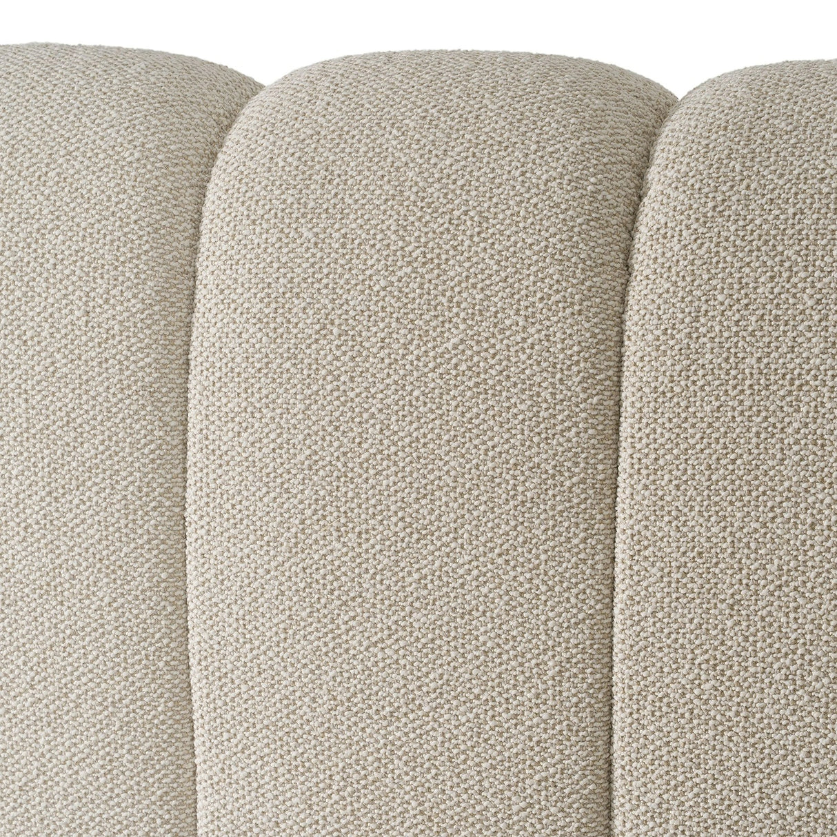 Harris - Modern Off-White Fabric Bed