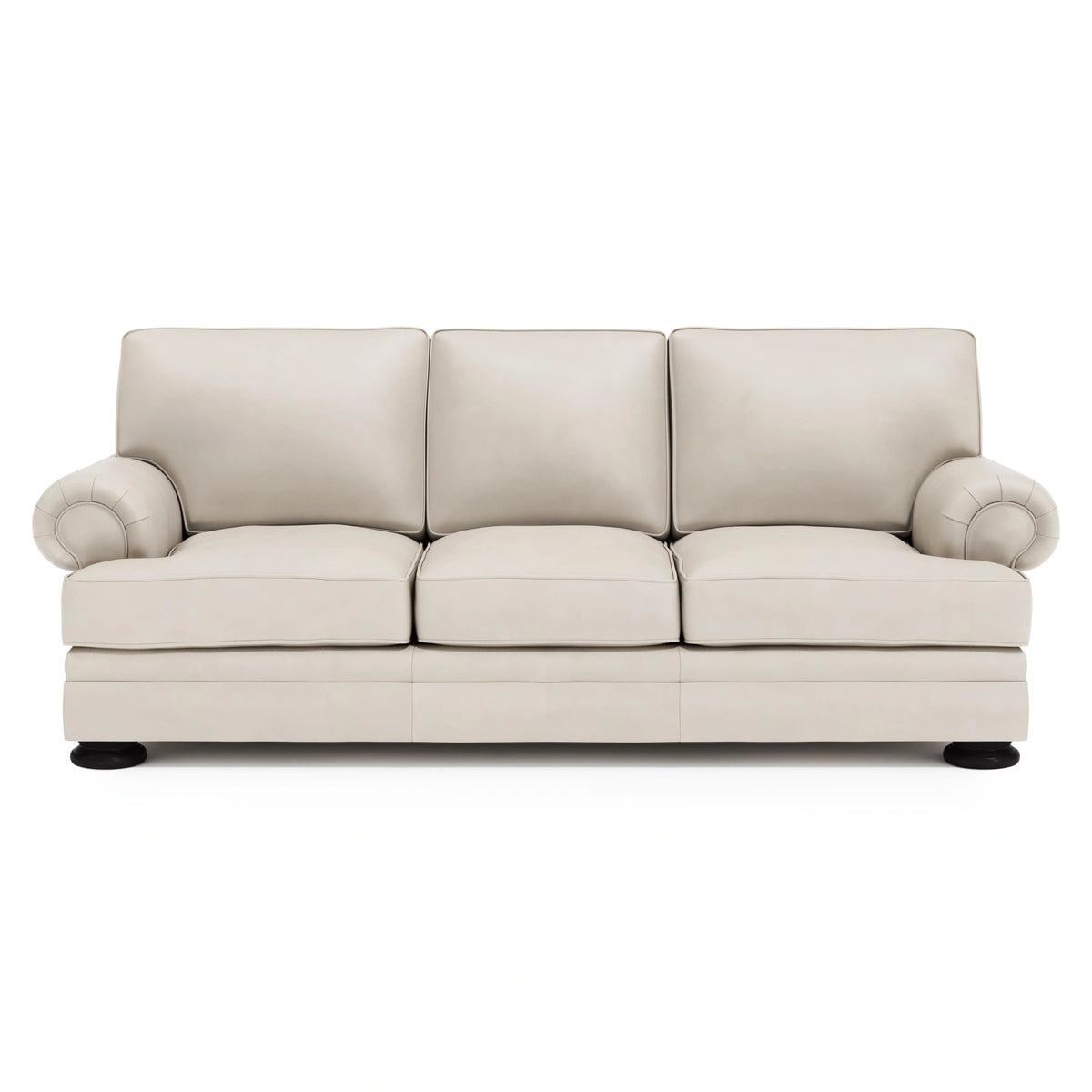 Foster Leather Sofa Without Pillows & Nails