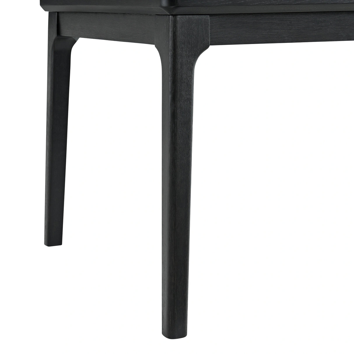 Garcia 6PC Dining Set with Table, 4 Chairs, and Bench in Black