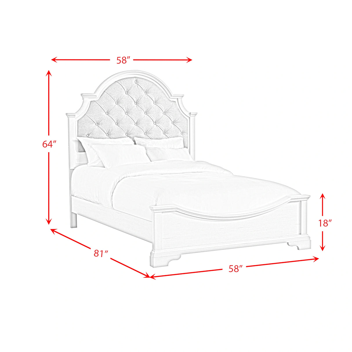 Eastwood Youth UPH Bedroom Set in Off-White