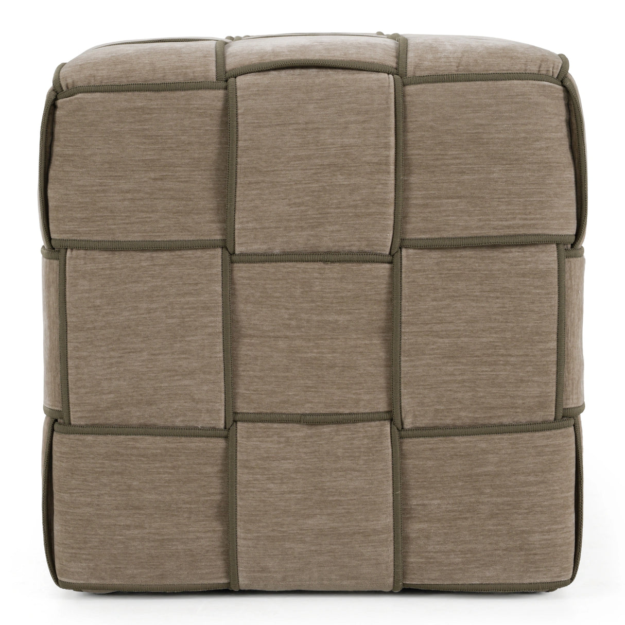 Rousey - Modern Taupe Fabric Bench