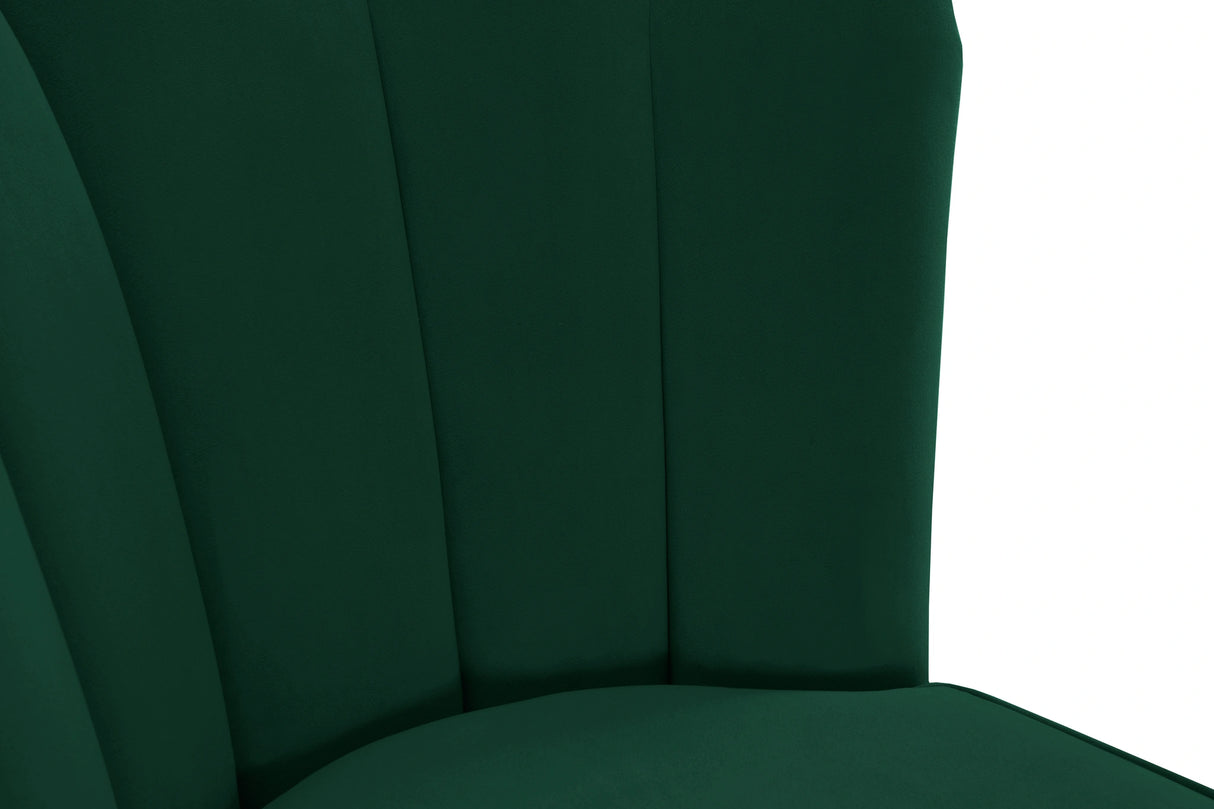 Lily Green Velvet Stool