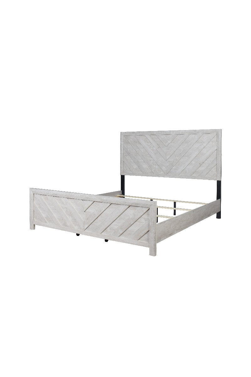 Galaxy Home Denver King Bed in Rustic Oak