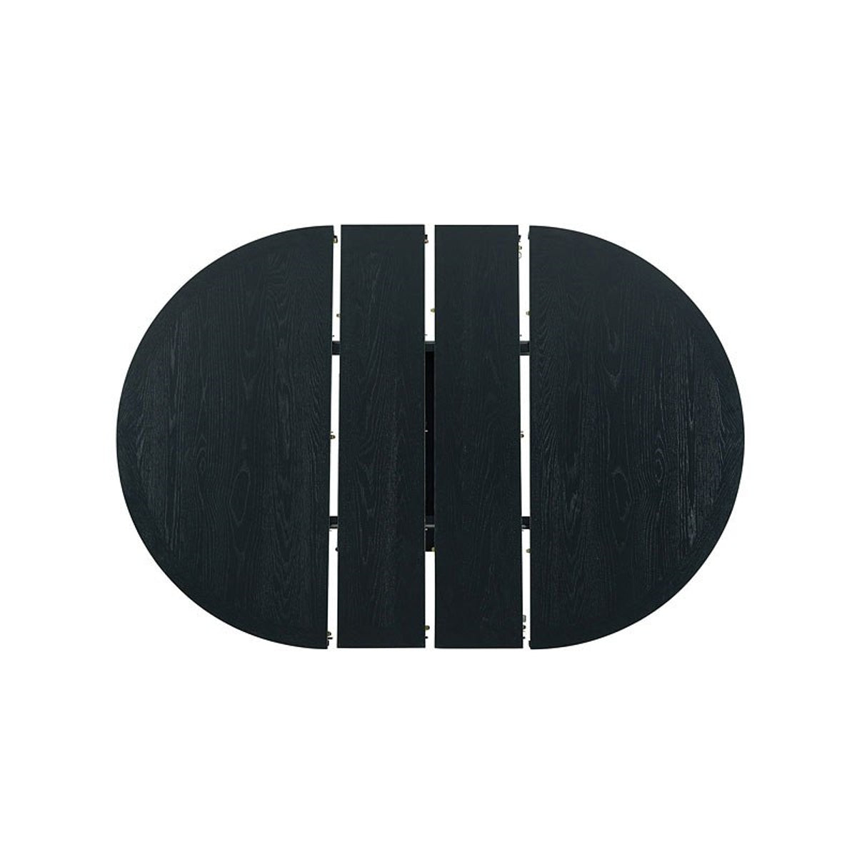 Elements International Maddox Dining Table in Dark Wire Brush