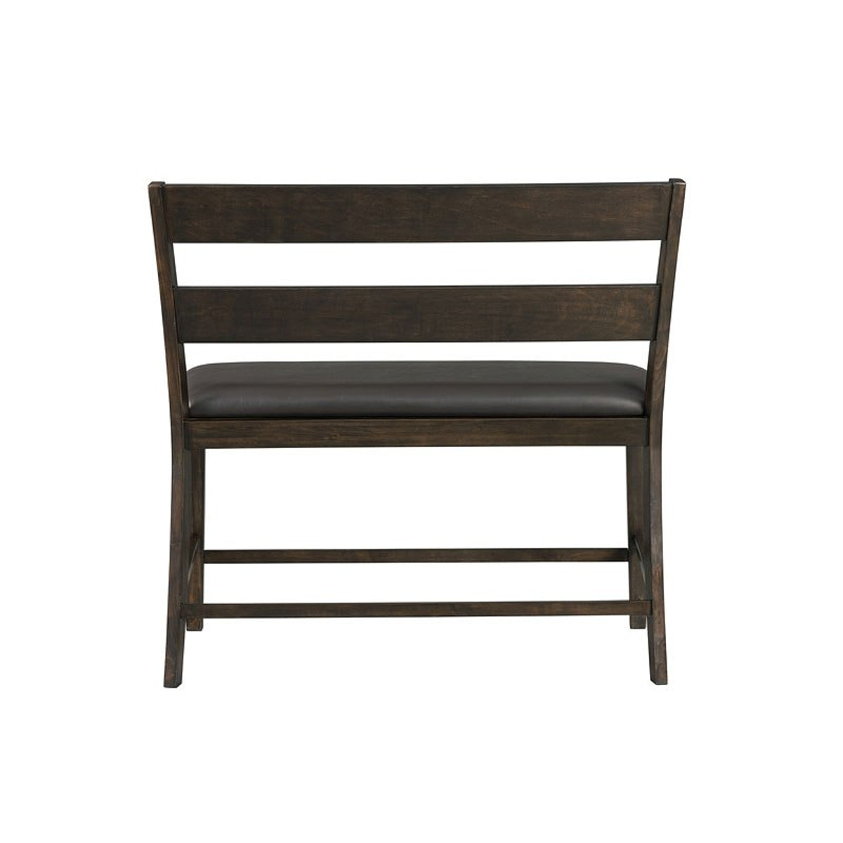 Elements International Mango Counter Height Bench in Dark Brown