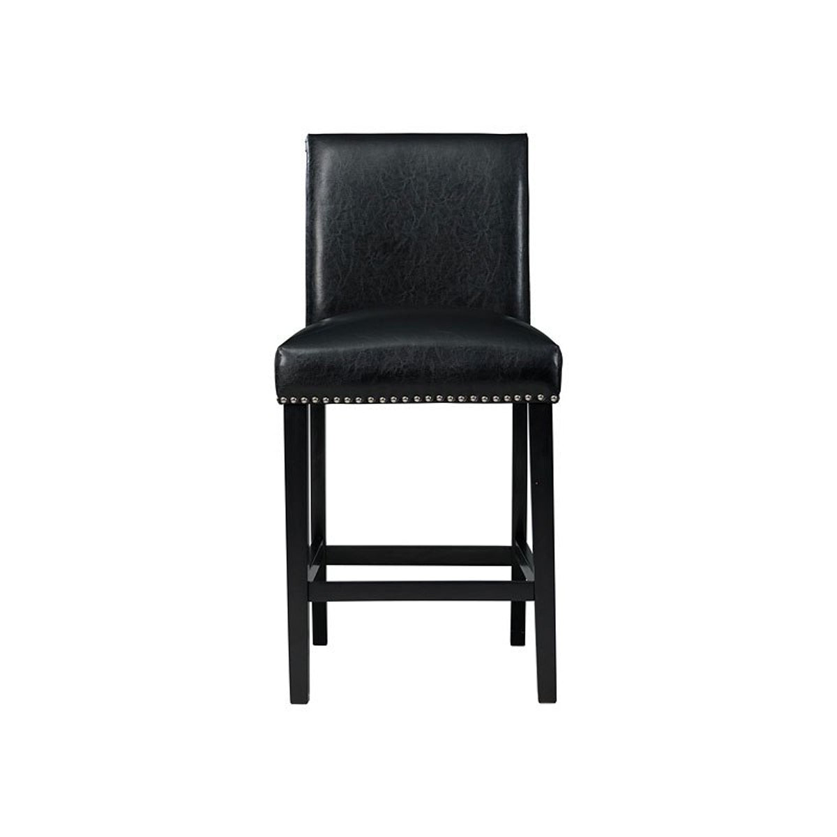 Elements International Meridian Counter Height Chair (Set of 2) in Black