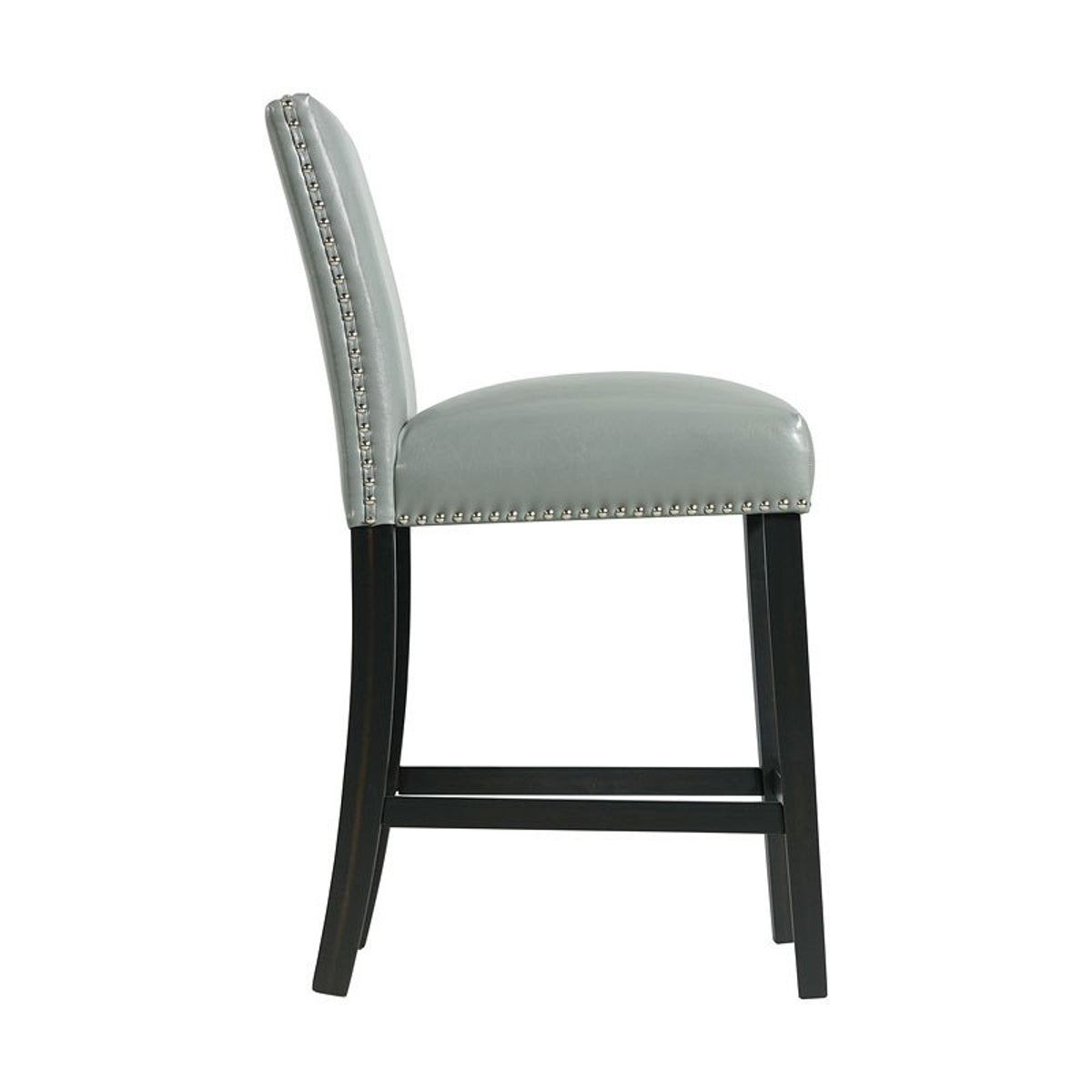 Elements International Meridian Counter Height Chair (Set of 2) in Grey