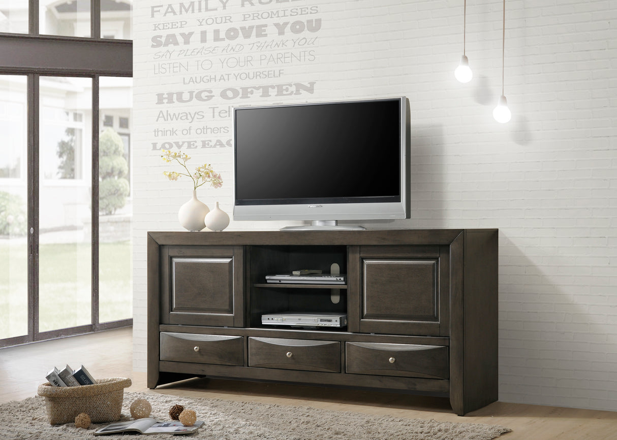 EMILY TV STAND GREY - galleria furniture outlet