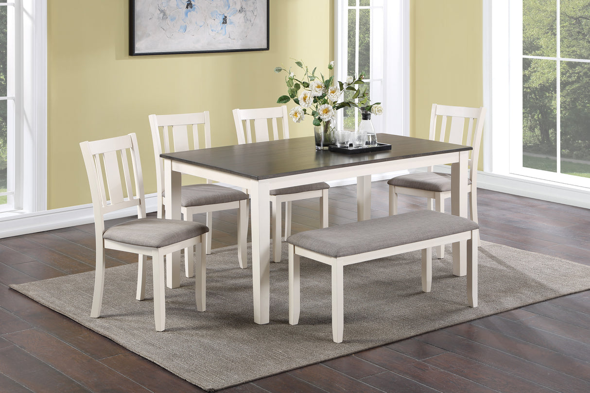 ROWAN 6-PC DINETTE SET WITH BENCH - galleria furniture outlet