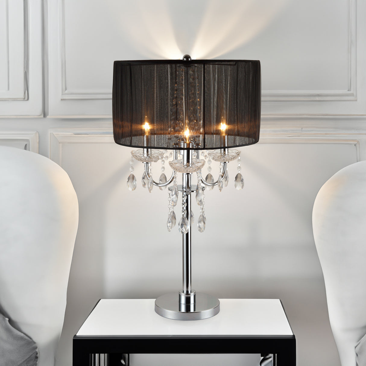 CHANDELIER TABLE TOUCH LAMP 29.5 H - galleria furniture outlet