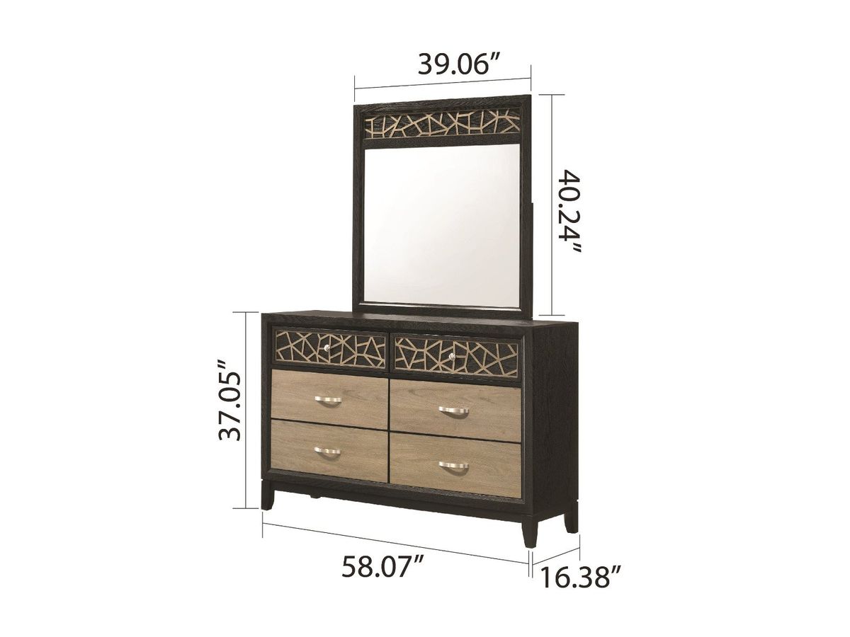Galaxy Home Selena Dresser in Black