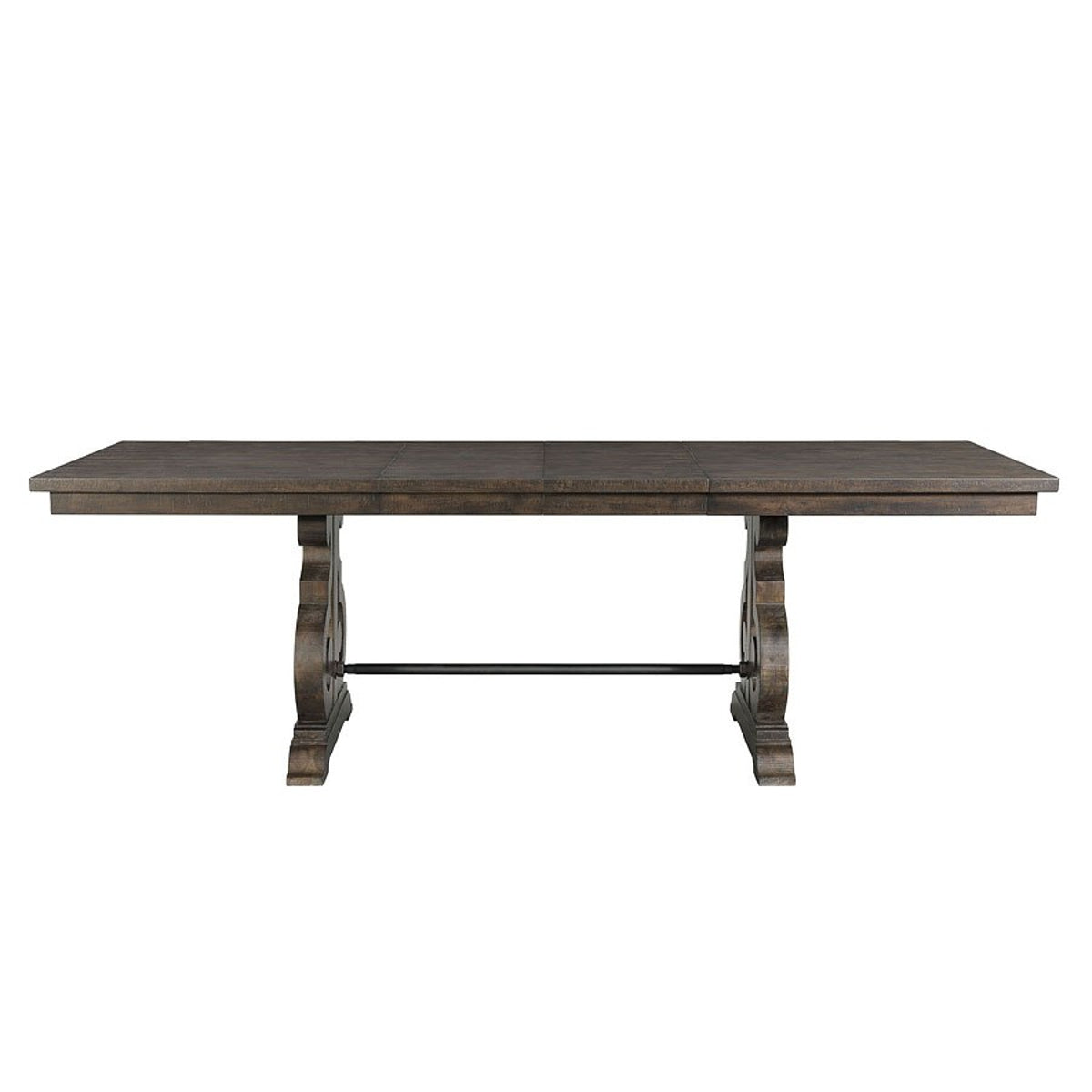 Elements International Stone Counter Height Dining Table in Dark AshC