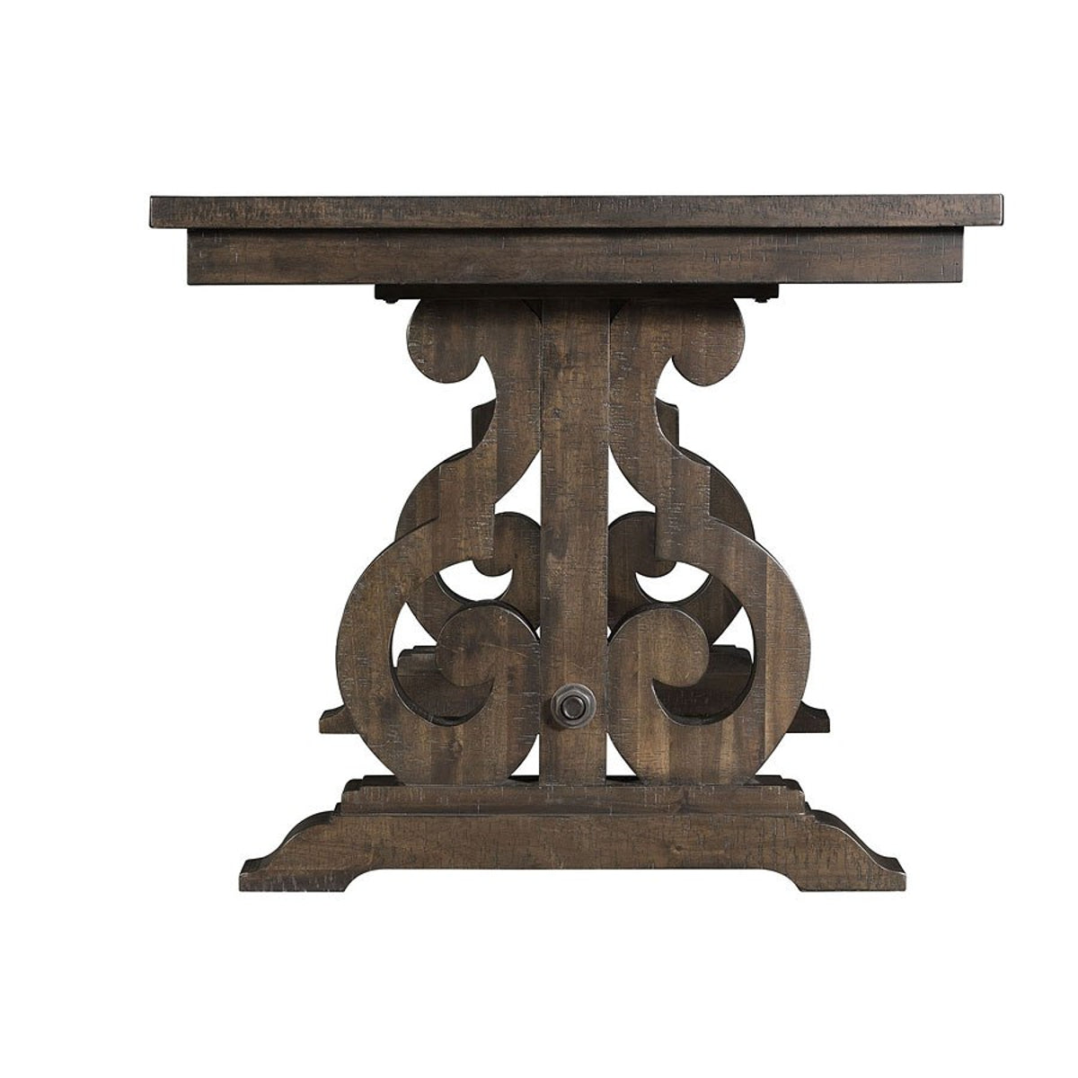 Elements International Stone Counter Height Dining Table in Dark AshC