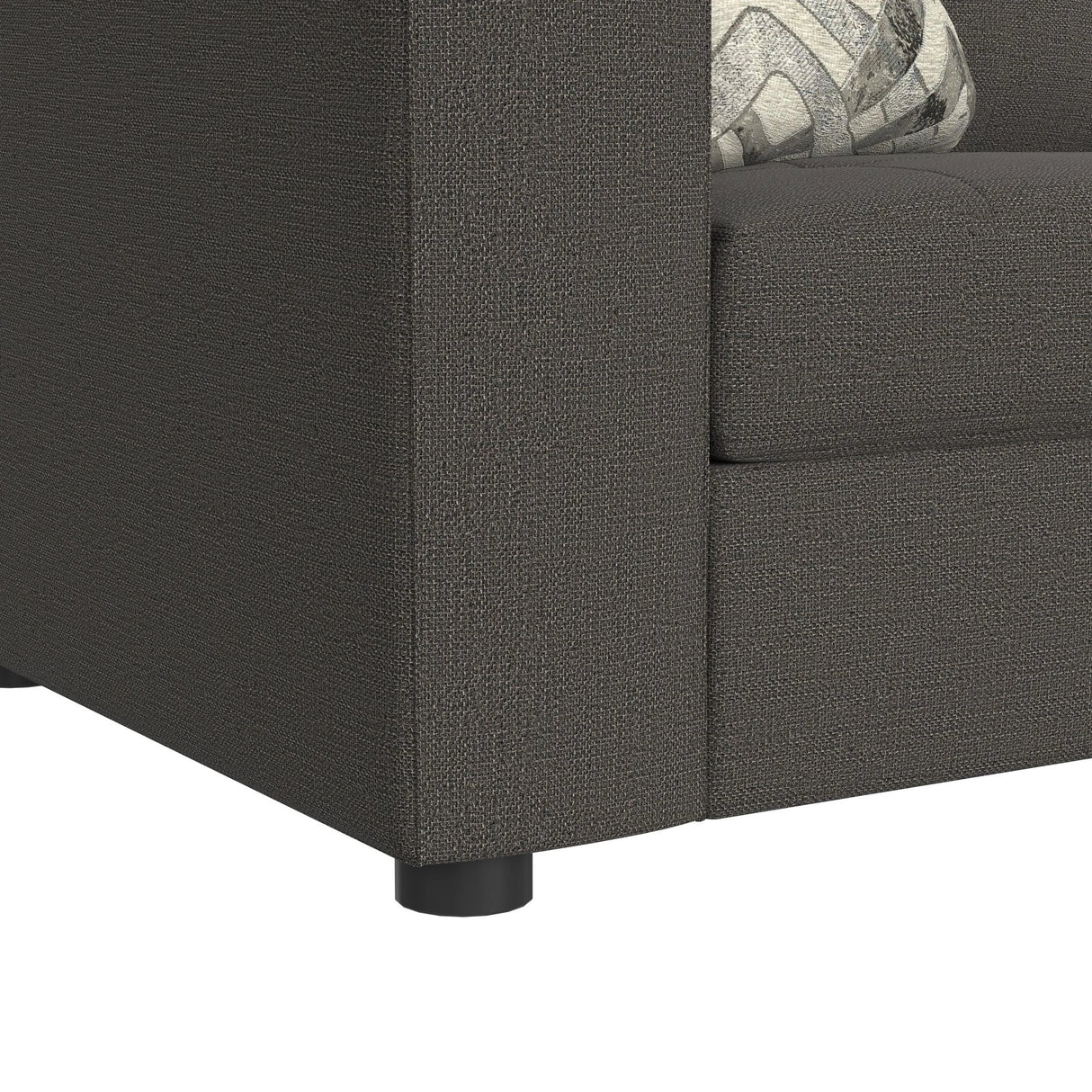 Options One 8PC Living Room Set in Palmer Plus Ash with Media Console