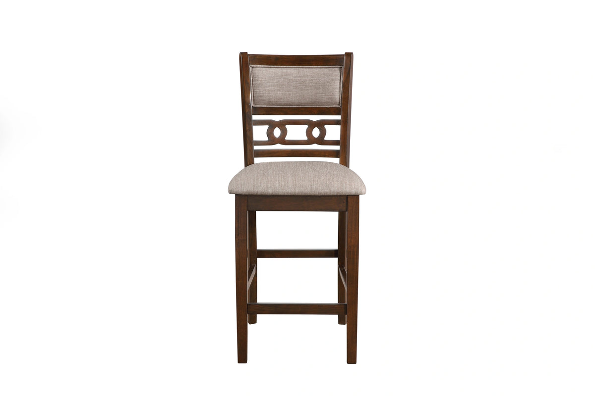 Gia 5 Pc 42" Square Counter Table & 4 Chairs-Cherry
