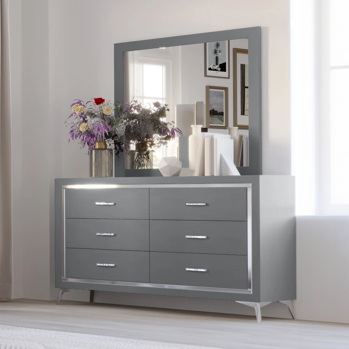 Huxley Mirror-Gray