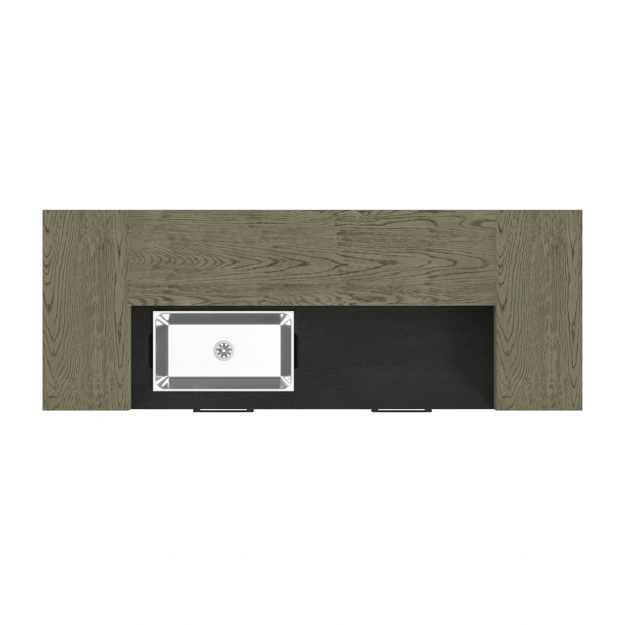 Jemma Bar Table with Light in Grey and Dark Espresso