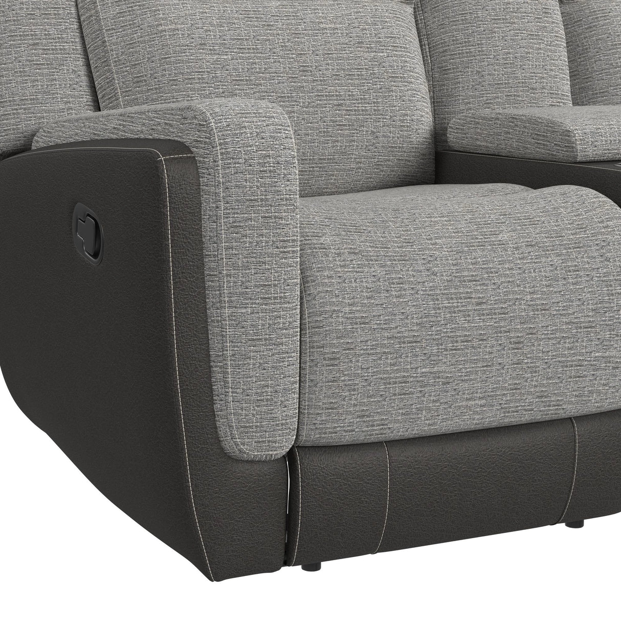 Hornet 2PC Living Room Set in Rancho Grey-Sofa & Loveseat