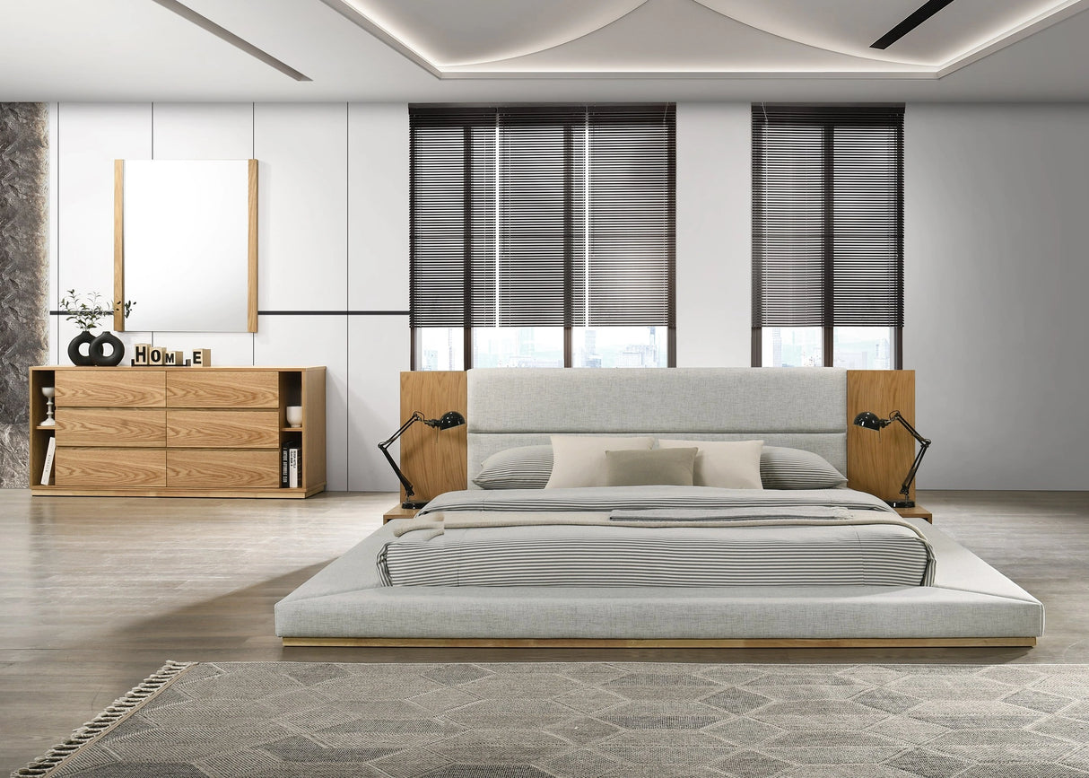 Jagger Modern Natural Oak Bedroom Set