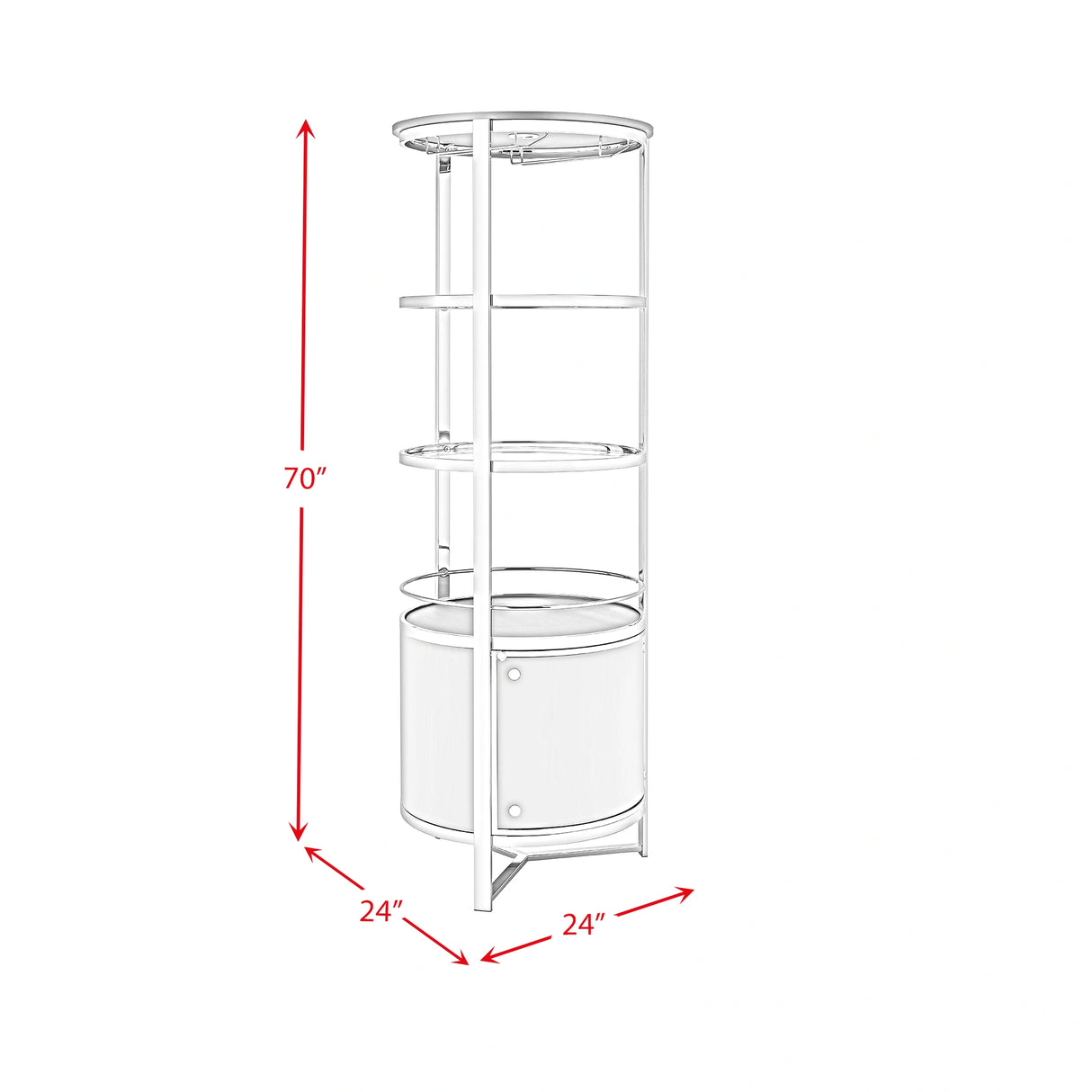 Lalia Wine Rack with LED
