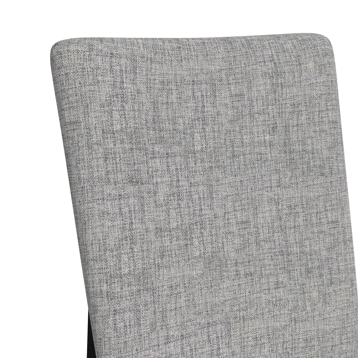 Marlene Dining Side Chair with Grey Fabric in Black (2 Per Carton)