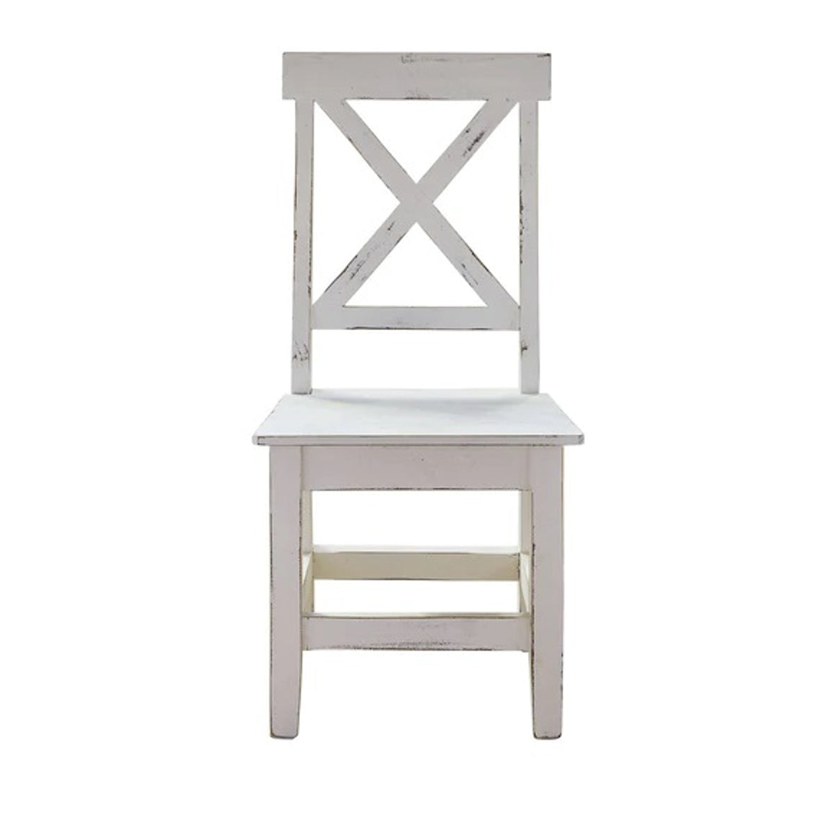 Elements International Britton Wooden Side Chair (Set of 2) in White