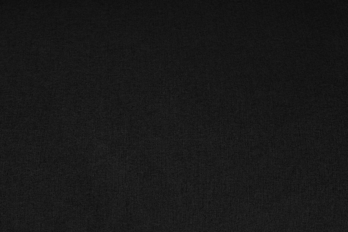 Serene Black Linen Fabric Deluxe Cloud Modular Armless Sofa