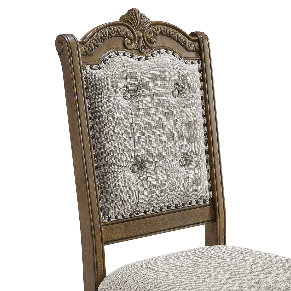 Madison Park Standard Height Dining Set in Walnut-Table and Four Chairs