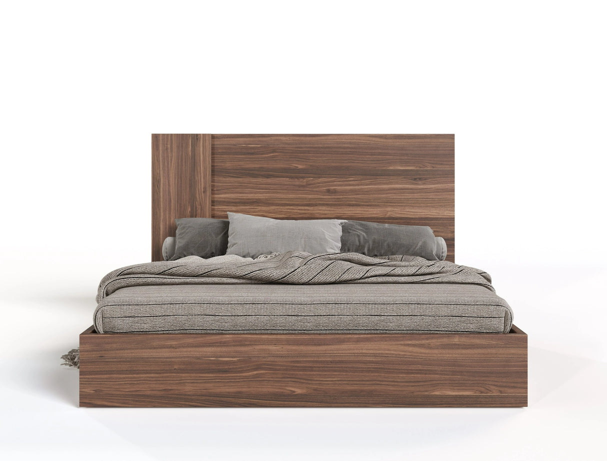 Asus - Italian Modern Walnut Bedroom Set