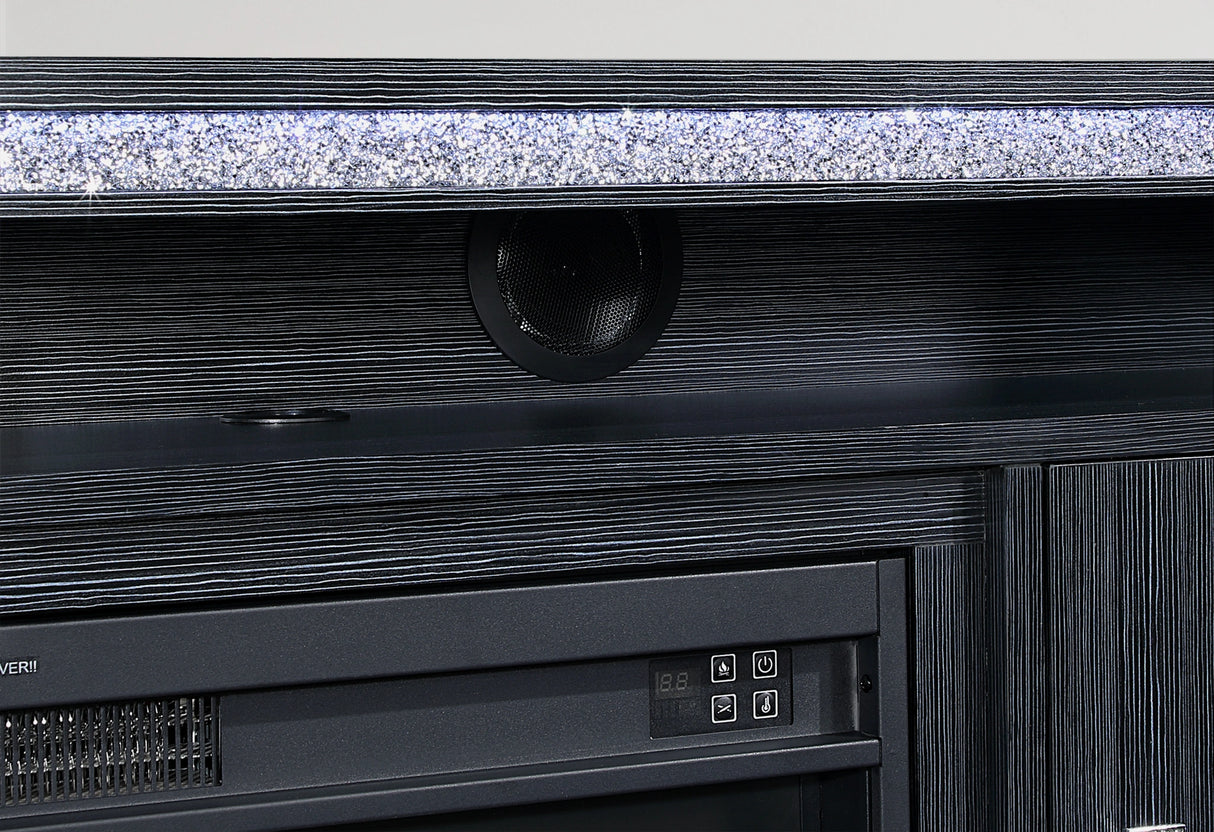 Lily Ent Unit 72 Inch with LED, Speakers, Crystal Inserts
