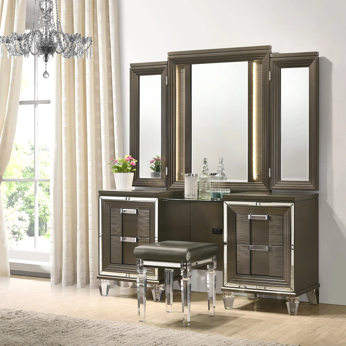 Twenty Nine Dressing Set w/LED & USB Plug