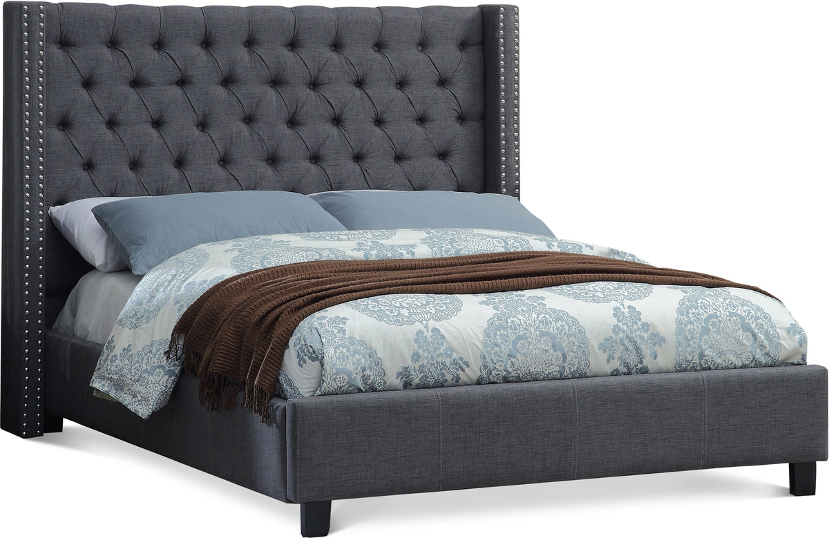 Ashton Grey Linen Full Bed